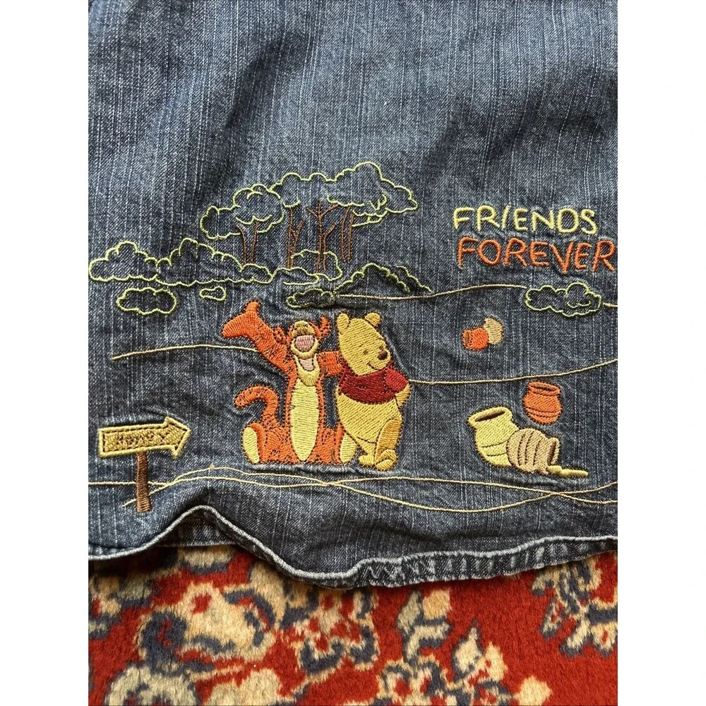 Disney Baby 9 - 12 Month Winnie The Pooh And Tigger Denim Jacket W/Pooh Buttons